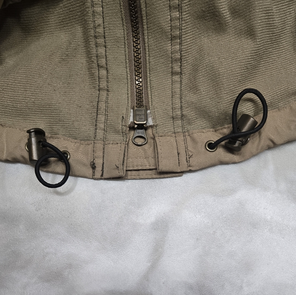 Woolwich Tan/Dark Green Full Zip Winter Outdoor Coat/Jacket Size L - Picture 12 of 12
